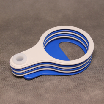 Becherhalter geschlossen in der Variante blau/weiss
